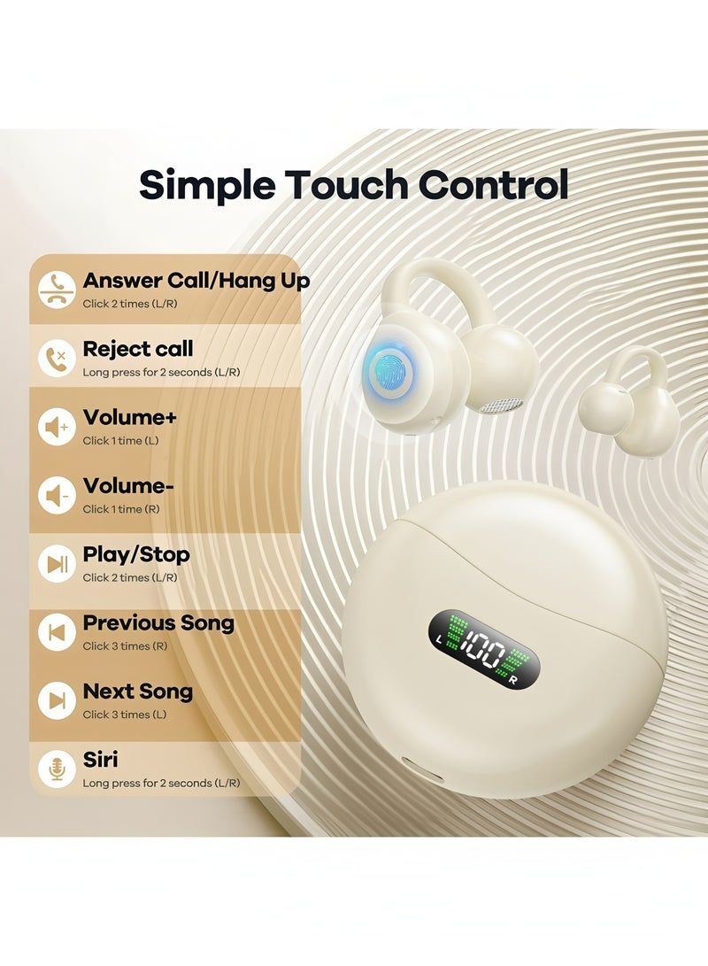 أبلينم سماعات أذن صغيرة مفتوحة الأذن لاسلكية تعمل بتقنية البلوتوث للتمرين الرياضي والقيادة والمشي والجري متوافقة مع أجهزة iPhone وAndroid - Image 4